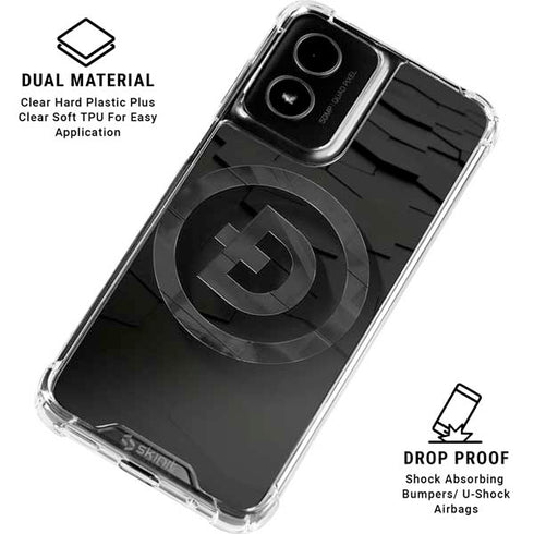 Doge Coin Textured Logo Moto G Power 5G (2024) Clear Case