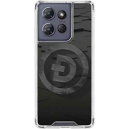 Doge Coin Textured Logo Moto G Power 5G (2025) Clear Case