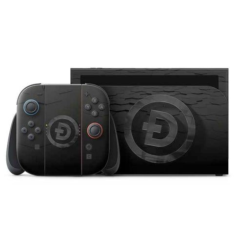 Doge Coin Textured Logo Nintendo Skins