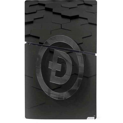 Doge Coin Textured Logo PS5 Slim Digital Edition Console Skin