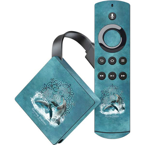 Dolphin Celtic Knot by Brigid Ashwood Amazon Fire TV Skin
