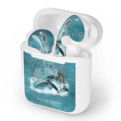 Dolphin Celtic Knot by Brigid Ashwood Apple AirPods Skin