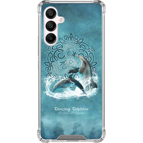 Dolphin Celtic Knot by Brigid Ashwood Galaxy A16 5G Clear Case