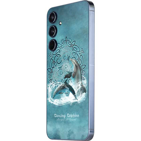 Dolphin Celtic Knot by Brigid Ashwood Galaxy A35 5G Skin