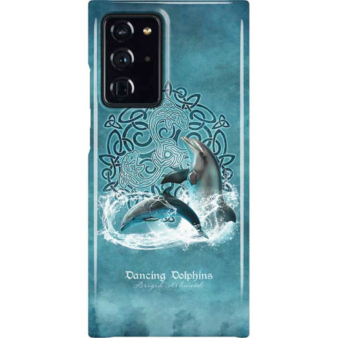 Dolphin Celtic Knot by Brigid Ashwood Galaxy Cases