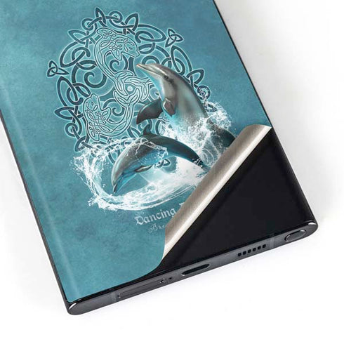 Dolphin Celtic Knot by Brigid Ashwood Galaxy Skins