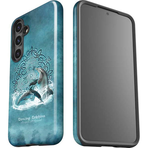 Dolphin Celtic Knot by Brigid Ashwood Galaxy S25 Plus Impact Case