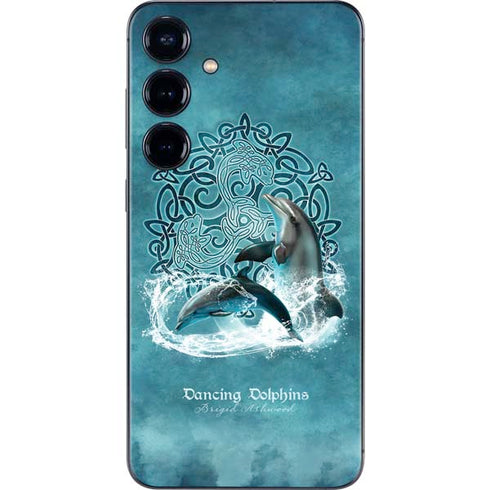 Dolphin Celtic Knot by Brigid Ashwood Galaxy S24 Plus Skin