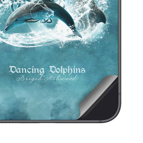 Dolphin Celtic Knot by Brigid Ashwood Galaxy S25 Plus Skin