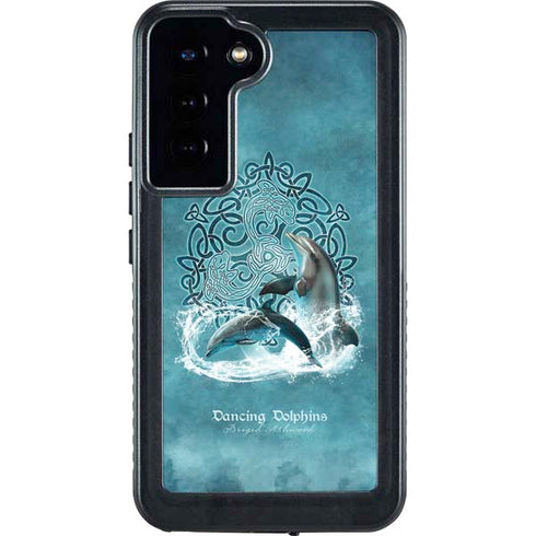 Dolphin Celtic Knot by Brigid Ashwood Galaxy S24 Plus Waterproof Case