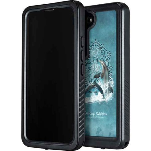 Dolphin Celtic Knot by Brigid Ashwood Galaxy S24 Plus Waterproof Case
