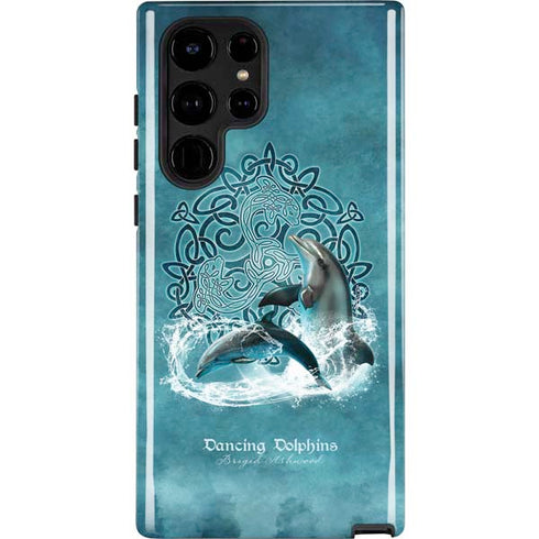 Dolphin Celtic Knot by Brigid Ashwood Galaxy S25 Ultra Impact Case