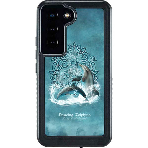 Dolphin Celtic Knot by Brigid Ashwood Galaxy S24 Waterproof Case