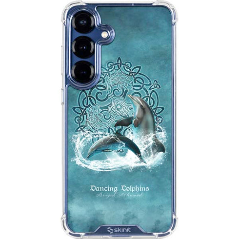 Dolphin Celtic Knot by Brigid Ashwood Galaxy S25 Clear Case