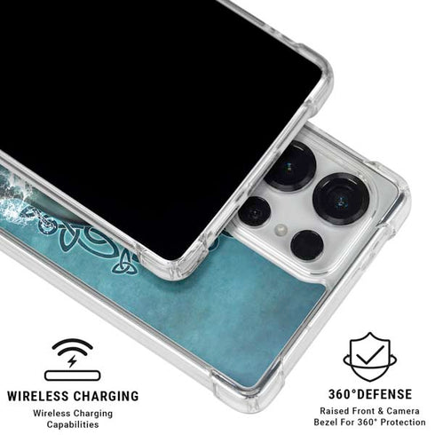 Dolphin Celtic Knot by Brigid Ashwood Galaxy S25 Ultra Clear Case