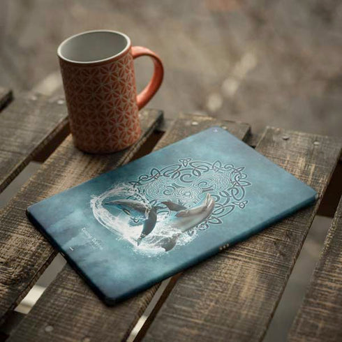 Dolphin Celtic Knot by Brigid Ashwood iPad Skins