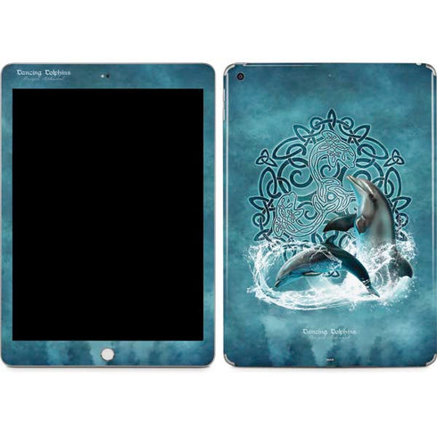 Dolphin Celtic Knot by Brigid Ashwood Apple iPad Skin
