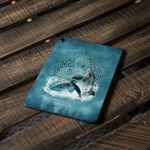 Dolphin Celtic Knot by Brigid Ashwood Apple iPad Pro Skin