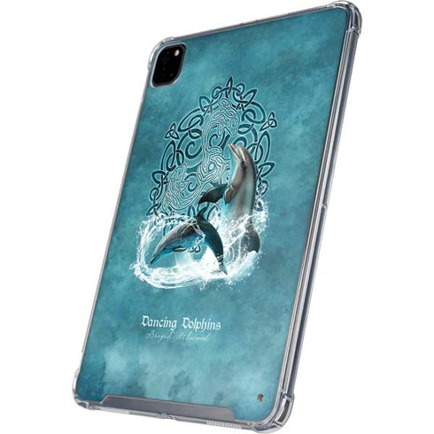 Dolphin Celtic Knot by Brigid Ashwood iPad Cases