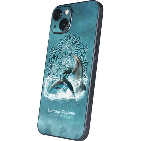 Dolphin Celtic Knot by Brigid Ashwood iPhone Skins