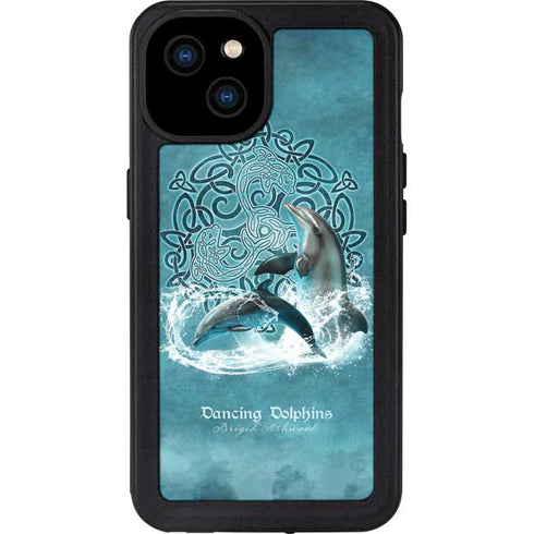Dolphin Celtic Knot by Brigid Ashwood iPhone 15 Plus Waterproof Case
