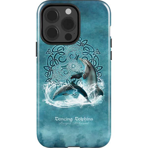 Dolphin Celtic Knot by Brigid Ashwood iPhone 15 Pro Impact Case