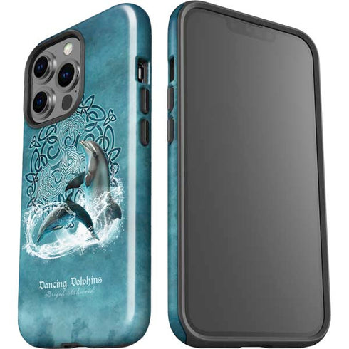 Dolphin Celtic Knot by Brigid Ashwood iPhone 15 Pro Impact Case