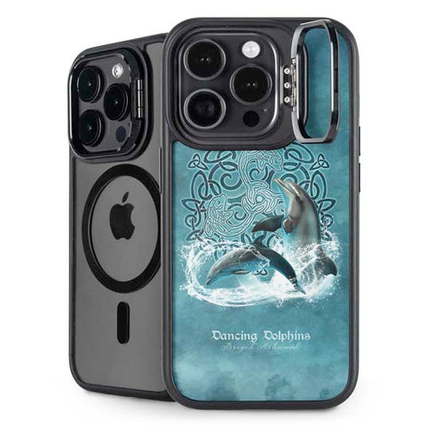 Dolphin Celtic Knot by Brigid Ashwood iPhone 15 Pro Kickstand Case