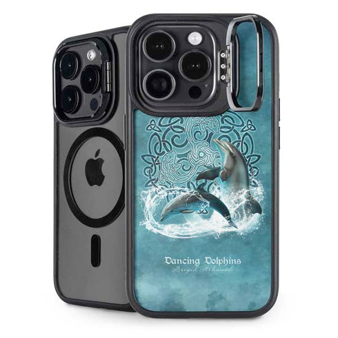 Dolphin Celtic Knot by Brigid Ashwood iPhone 15 Pro Max Kickstand Case