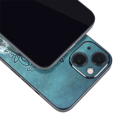 Dolphin Celtic Knot by Brigid Ashwood iPhone 15 Skin