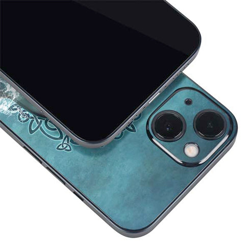 Dolphin Celtic Knot by Brigid Ashwood iPhone 15 Skin