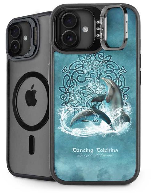 Dolphin Celtic Knot by Brigid Ashwood iPhone 16 Kickstand Case