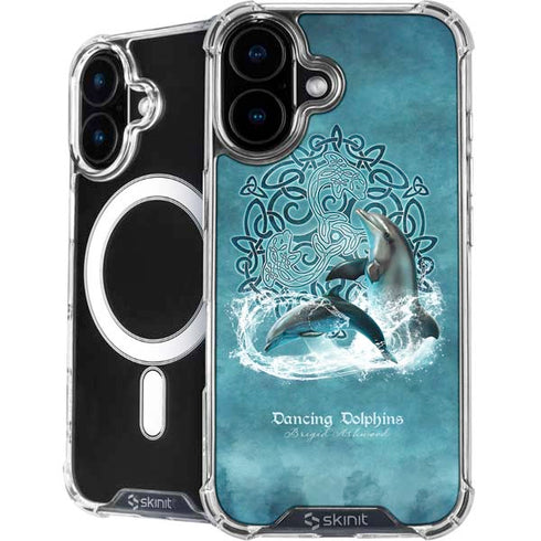 Dolphin Celtic Knot by Brigid Ashwood iPhone 16 Plus MagSafe Case