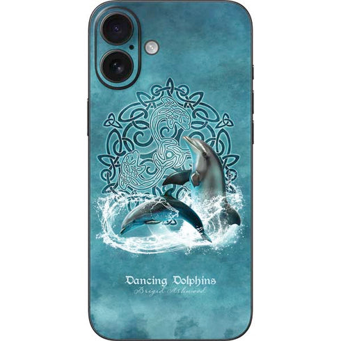 Dolphin Celtic Knot by Brigid Ashwood iPhone 16 Plus Skin