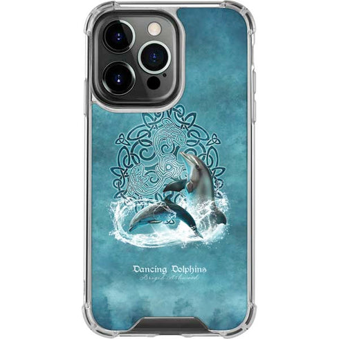 Dolphin Celtic Knot by Brigid Ashwood iPhone 16 Pro Clear Case