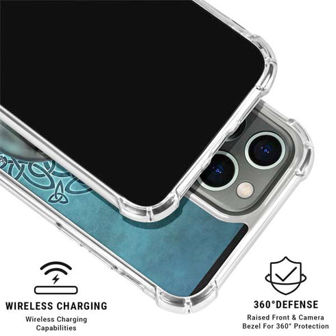 Dolphin Celtic Knot by Brigid Ashwood iPhone 16 Pro Clear Case