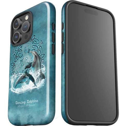 Dolphin Celtic Knot by Brigid Ashwood iPhone 16 Pro Impact Case