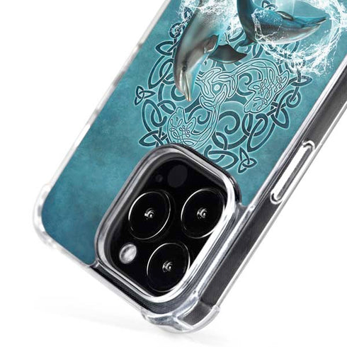 Dolphin Celtic Knot by Brigid Ashwood iPhone 16 Pro MagSafe Case