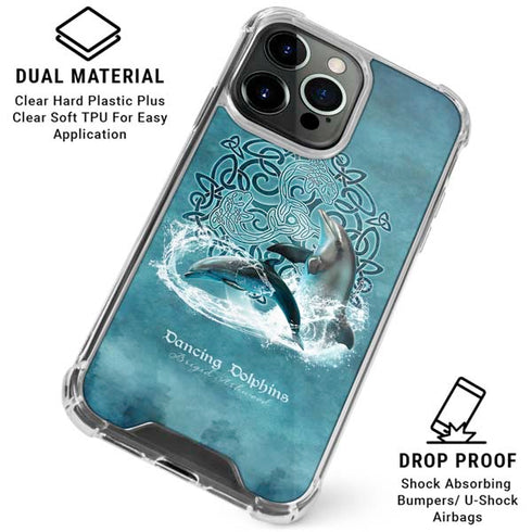 Dolphin Celtic Knot by Brigid Ashwood iPhone 16 Pro Max Clear Case