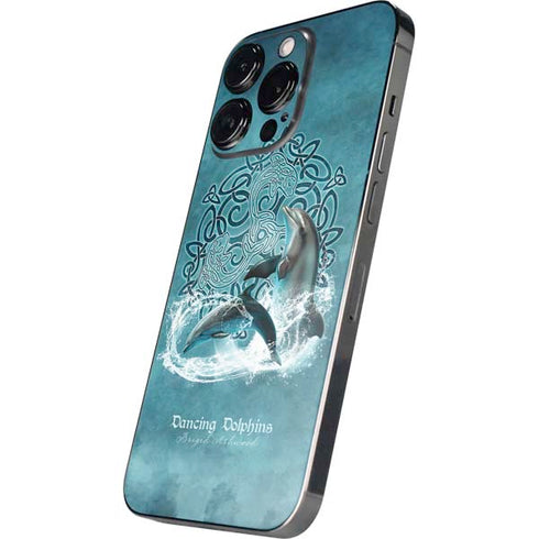 Dolphin Celtic Knot by Brigid Ashwood iPhone 16 Pro Skin