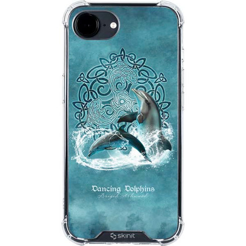 Dolphin Celtic Knot by Brigid Ashwood iPhone 16e Clear Case