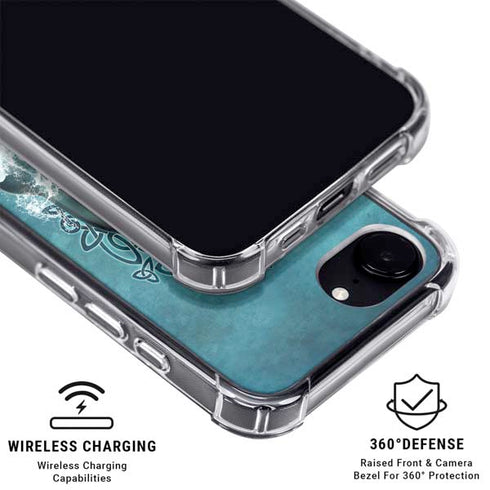 Dolphin Celtic Knot by Brigid Ashwood iPhone 16e Clear Case