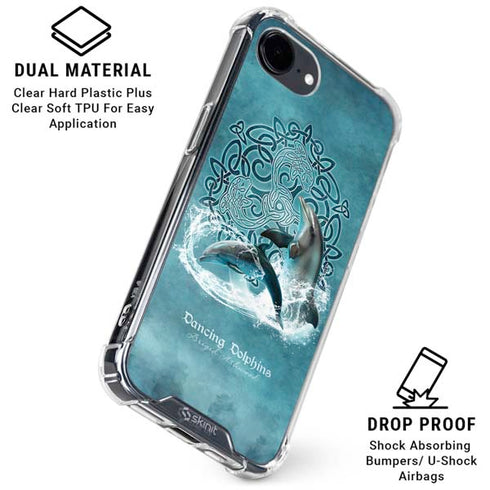 Dolphin Celtic Knot by Brigid Ashwood iPhone 16e Clear Case