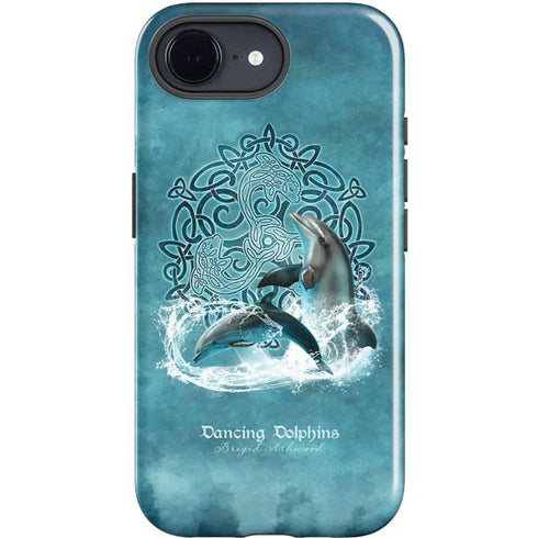 Dolphin Celtic Knot by Brigid Ashwood iPhone 16e Impact Case