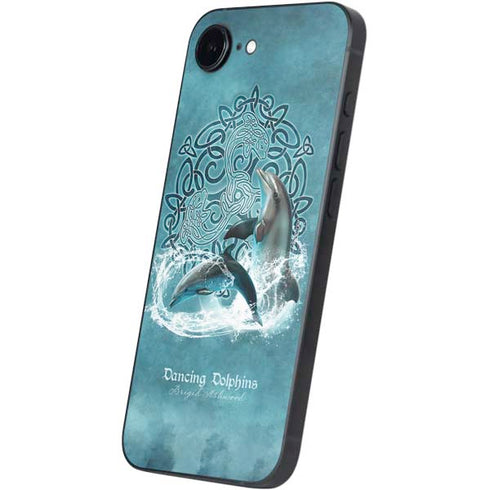 Dolphin Celtic Knot by Brigid Ashwood iPhone 16e Skin