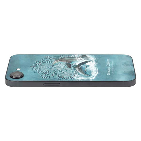 Dolphin Celtic Knot by Brigid Ashwood iPhone 16e Skin