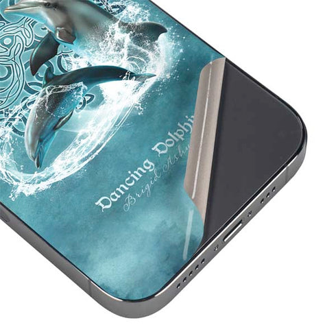 Dolphin Celtic Knot by Brigid Ashwood iPhone 16e Skin