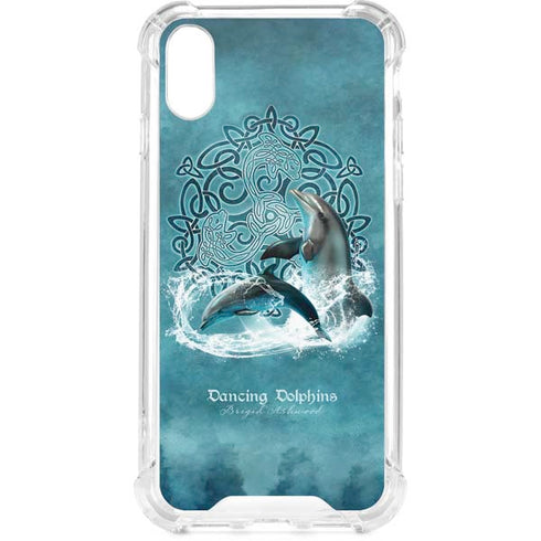 Dolphin Celtic Knot by Brigid Ashwood iPhone XS Clear Case