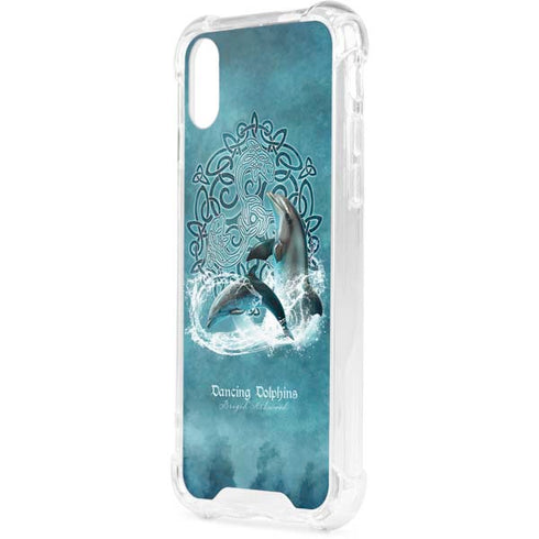 Dolphin Celtic Knot by Brigid Ashwood iPhone XS Clear Case