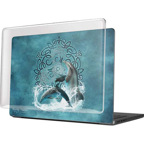Dolphin Celtic Knot by Brigid Ashwood MacBook Pro 14in (2021-24) Case plus Skin